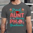 Proud Aunt Of An Amazing PhD Graduate Family Graduation Unisex Jersey T-Shirt
