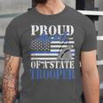 Proud Aunt Of a State Trooper Police Officer Graduation Unisex Jersey T-Shirt