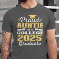 Proud Auntie Of 2025 College Graduate Family 25 Graduation Unisex Jersey T-Shirt