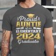 Proud Auntie Of 5th Grade Graduate 2024 Family Graduation Unisex Jersey T-Shirt