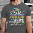 Proud Auntie Of Kindergarten Graduate 2024 Graduation Auntie Unisex Jersey T-Shirt