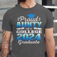 Proud Aunty Of 2024 College Graduate Family 24 Graduation Unisex Jersey T-Shirt