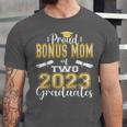 Proud Bonus Mom Of Two 2023 Graduate Class 2023 Graduation Unisex Jersey T-Shirt