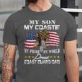 Proud Coast Guard Dad Coast Guard Graduation Dad Unisex Jersey T-Shirt