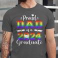 Proud Dad Of 2024 Graduate Class 2024 Graduation Family Unisex Jersey T-Shirt