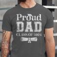 Proud Dad Of 2024 Graduate Father Senior 24 Graduation Unisex Jersey T-Shirt