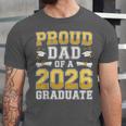 Proud Dad Of A 2026 Graduate Shirt Class Of 2026 Graduation Unisex Jersey T-Shirt