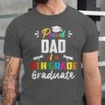 Proud DAD Of A 4th Grade Graduate Graduation 2024 Senior 24 Unisex Jersey T-Shirt