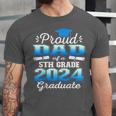 Proud Dad Of 5th Grade Graduate 2024 Elementary Graduation Unisex Jersey T-Shirt