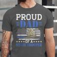 Proud Dad Of A State Trooper Police Officer Graduation Unisex Jersey T-Shirt