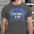 Proud Dad Of Two 2019 Graduates Twin Papa Graduation Unisex Jersey T-Shirt