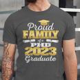 Proud Family Class Of 2023 PHD Graduate Doctorate Graduation Unisex Jersey T-Shirt