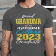 Proud Grandma Of 2023 College Graduate Family 23 Graduation Unisex Jersey T-Shirt