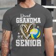 Proud Grandma Of A 2026 Senior Volleyball Graduation Leopard Unisex Jersey T-Shirt