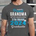 Proud Grandma Of 5th Grade Graduate 2024 Family Graduation Unisex Jersey T-Shirt