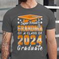 Proud Grandma Of A Class Of 2024 Matching Family Graduation Unisex Jersey T-Shirt