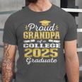 Proud Grandpa Of 2025 College Graduate Family 24 Graduation Unisex Jersey T-Shirt
