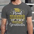 Proud Grandpa Of Two 2025 Graduates Graduation Family Unisex Jersey T-Shirt