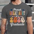 Proud Great Aunt Of a Class Of 2026 Graduate Graduation Unisex Jersey T-Shirt