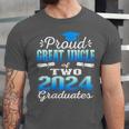 Proud Great Uncle Of Two 2024 Graduate Class 2024 Graduation Unisex Jersey T-Shirt