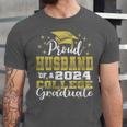 Proud Husband Of 2024 College Graduate Family 24 Graduation Unisex Jersey T-Shirt