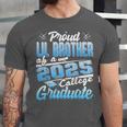 Proud Lil Brother Of 2025 Graduate College Shirt Graduation Unisex Jersey T-Shirt
