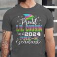 Proud Little Cousin Of PreK School Graduate 2024 Graduation Unisex Jersey T-Shirt