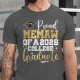 Proud Memaw Of 2026 Graduate College Graduation Unisex Jersey T-Shirt