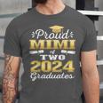 Proud Mimi Of Two 2024 Graduate Class 2024 Graduation Family Unisex Jersey T-Shirt