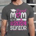 Proud Mom Of A 2024 Senior Graduation Unisex Jersey T-Shirt