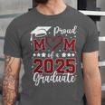 Proud Mom Of 2025 Senior Graduate Matching Family Graduation Unisex Jersey T-Shirt