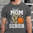 Proud Mom Of A 2026 Senior Basketball Graduation Leopard Unisex Jersey T-Shirt