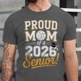 Proud Mom Of a 2026 Senior Volleyball Graduation Unisex Jersey T-Shirt