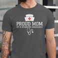 Proud Mom Of a Nursing Graduate Nurse Senior 2026 Graduation Unisex Jersey T-Shirt