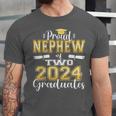 Proud Nephew Of Two 2024 Graduate Class 2024 Graduation Unisex Jersey T-Shirt