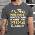Proud Niece Of 5th Grade Graduate 2024 Elementary Graduation Unisex Jersey T-Shirt
