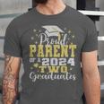 Proud Parent Of Two 2024 Graduate Class 2024 Graduation Unisex Jersey T-Shirt