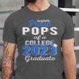 Proud Pops Of 2023 College Graduate Family 23 Graduation Unisex Jersey T-Shirt