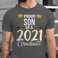 Proud Son Of A 2021 Graduate Graduation Clothes MBA PhD Unisex Jersey T-Shirt