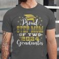 Proud Step Mom Of Two 2024 Graduate Class 2024 Graduation Unisex Jersey T-Shirt