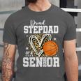 Proud Stepdad Of A 2026 Senior Basketball Graduation Leopard Unisex Jersey T-Shirt