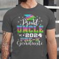 Proud Uncle Of PreK School Graduate 2024 Graduation Uncle Unisex Jersey T-Shirt
