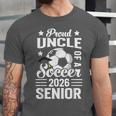 Proud Uncle Of a Soccer Senior 2026 Graduation Unisex Jersey T-Shirt