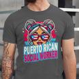 Puerto Rican Latina Social Worker MSW Masters Graduation Unisex Jersey T-Shirt