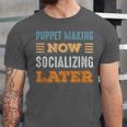 Puppet Making Now Minimal Socializing Introvert Vintage Unisex Jersey T-Shirt Puppet Making Now Minimal Socializing Introvert Vintage Unisex Jersey T-Shirt