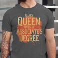 Queen Associate Degree Afrocentric GraduationShirt Unisex Jersey T-Shirt