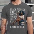 Queen Masters Degree Graduation Educated Melanin Grad Unisex Jersey T-Shirt
