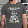 Queen MSW Social Work Masters Graduation Unisex Jersey T-Shirt