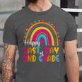 Rainbow Last Day Of 2nd Grade Teacher Student Graduation For Men Women Kids Unisex Jersey T-Shirt