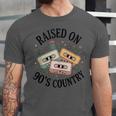 Raised On 90's Country Music Lover Nostalgia Retro Vibe Unisex Jersey T-Shirt